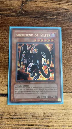JMP-EN003 Archfiend Of Gilfer Ultra Rare Limited Edition NM Yugioh Card - Image 1
