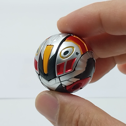 Bakugan Pyrus Helios MK2 820G Custom Anime Color Metallic w/Gate card #87 - Image 2