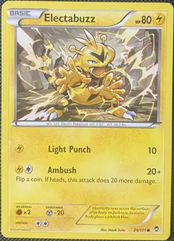 Electabuzz 29/111 XY - Furious Fists Regular - Pokemon Card - Image 1