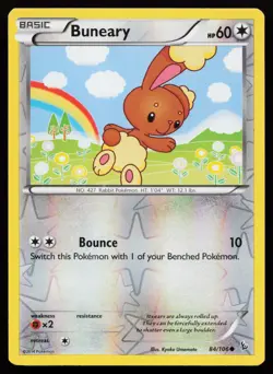 Buneary 84/106 Common XY - Flashfire Reverse Holo Pokemon Card - Image 1