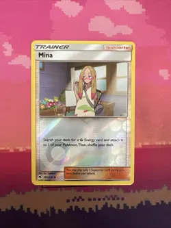 Pokemon Card Mina Lost Thunder Reverse Holo 183/214 Near Mint - Image 1