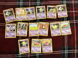Pokemon Bundle: Psychic Type - Vintage Near Mint Assorted 15 Cards - Image 1