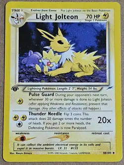 Light Jolteon Neo Destiny 1st Edition TCG Pokemon Card 48/105 - Image 1