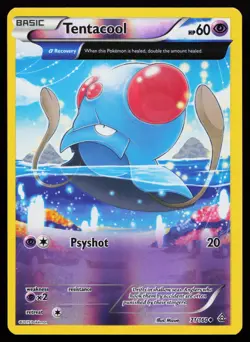 Tentacool (Alpha) 71/160 Uncommon Primal Clash Reverse Holo Pokemon Card - Image 1