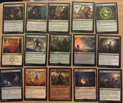 Budget MTG Commander Deck Red Black Green Wheels With Winter Misanthropic Guide - Image 3