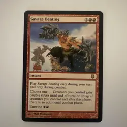 MTG Savage Beating - Darksteel - Rare - Regular - Free Shipping - Image 1