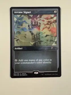 Arcane Signet FOIL ETCHED Secret Lair MTG NM - Image 1