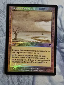 Remote Farm - Mercadian Masques - Magic the Gathering - FOIL - Light Play - Image 1