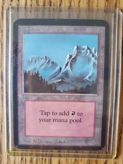 Magic The Gathering ALPHA Lot of three (3) Mountains Lightly Played See Photos - Image 5