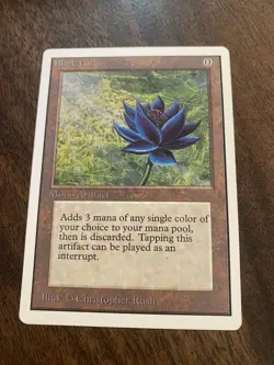2004 WotC MAGIC the Gathering UNHINGED unplayed mint MOX LOTUS 124/140 black - Image 4