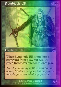 Magic the Gathering MTG Symbiotic Elf (288) Onslaught LP FOIL - Image 1