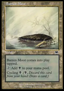 Magic the Gathering MTG Barren Moor (312) Onslaught MP - Image 1