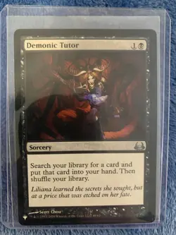 MTG Demonic Tutor Mystery Booster Regular Near Mint - Image 1