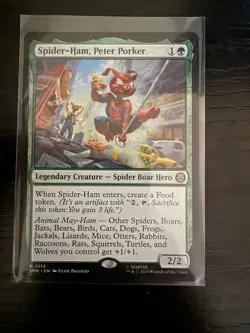 SPIDER-HAM, PETER PORKER #114 RARE MTG MARVEL'S SPIDER-MAN - Image 1