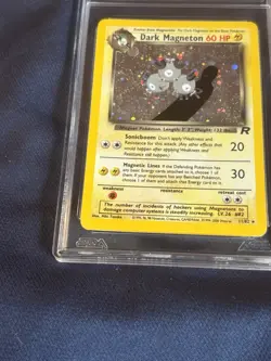 Ags 6 Dark Magneton-team Rocket set vintage Pokemon card graded - Image 4