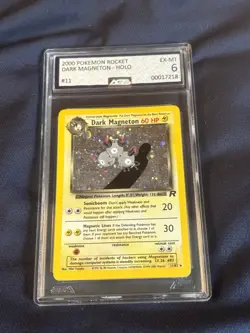 Ags 6 Dark Magneton-team Rocket set vintage Pokemon card graded - Image 5