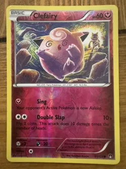 🌙 Pokemon TCG - Clefairy 81/122 - Reverse Holo - BREAKpoint (2016) - NM - Image 1