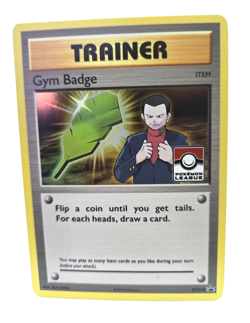 Pokemon TCG 2017 XY Promo Gym Badge Giovanni - XY210 Stamped Pokemon League - Image 1