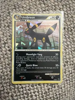 Umbreon Cracked Ice Holo - Undaunted 10/90 - Pokemon Card MP - Image 1