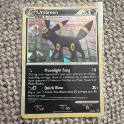 Umbreon Cracked Ice Holo - Undaunted 10/90 - Pokemon Card MP - Image 2