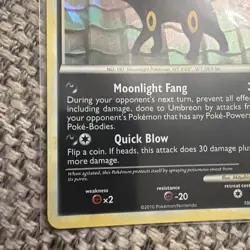 Umbreon Cracked Ice Holo - Undaunted 10/90 - Pokemon Card MP - Image 3