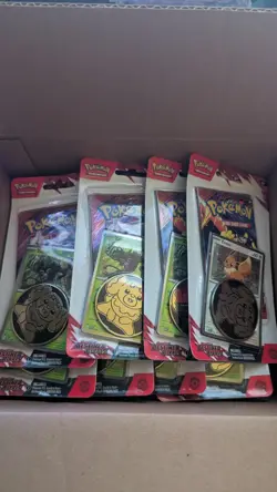 *Lot Of 12* Pokemon Destined Rivals Blister Pack Eevee Promo X4 BRAND NEW - Image 1