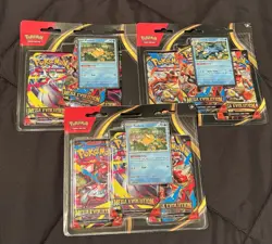 3 Mega Evolution 3 Pack Blister 1 Golduck 2 Psyduck Pokemon TCG New Sealed - Image 1