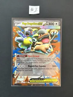 Mega Kangaskhan EX 104/132 Double Rare English Mega Evolution Pokemon TCG - Image 1
