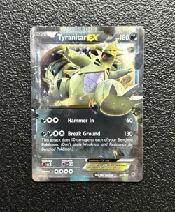 Pokemon TCG - Tyranitar EX 42/98 - Holo Ultra Rare - XY Ancient Origins *NM/LP - Image 1