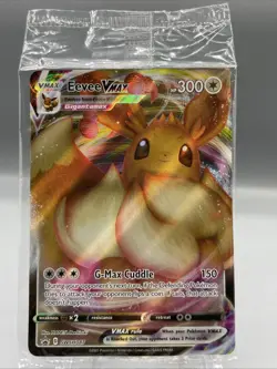 (SEALED) Eevee VMAX SWSH087 Black Star Promo Full Art Holo Pokemon TCG 2021 - Image 1