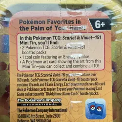 Pokemon TCG Scarlet & Violet 151 Mini Tin: Arcanine And Omanyte- Factory Sealed - Image 3