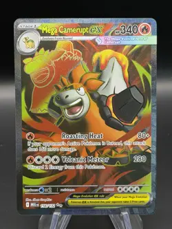 Mega Camerupt ex • 156/132 • Full Art • Ultra Rare • Pokemon • Mega Evolution - Image 1