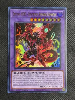 YuGiOh! - Destiny HERO - Destroyer Phoenix Enforcer MP25-EN273 Ultra Rare 1st NM - Image 1