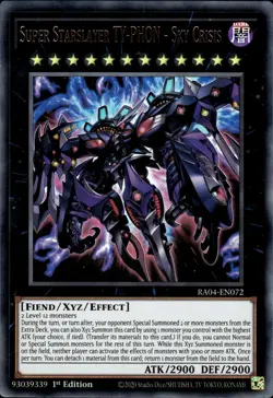 Super Starslayer TY-PHON - Sky Crisis - Ultra Rare 1st RA04-EN072 - NM - YuGiOh - Image 1