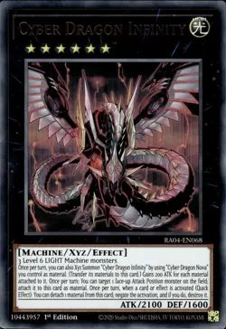 Cyber Dragon Infinity - Ultra Rare 1st Edition RA04-EN068 - NM - YuGiOh - Image 1