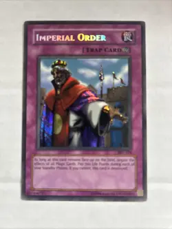 Yugioh Imperial Order PSV-104 Unlimited Secret Rare Reverse Holo LP/NM - Image 1