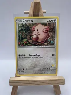 Chansey #5 46/68 Hidden Fates Pikachu Stamped Pokemon Card NM - Image 1
