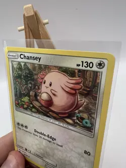 Chansey #5 46/68 Hidden Fates Pikachu Stamped Pokemon Card NM - Image 3