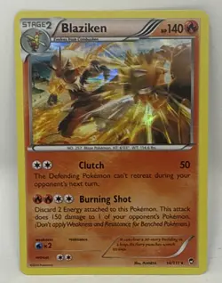 Blaziken 14/111 Holo Rare XY - Furious Fists Pokemon Card - Image 2