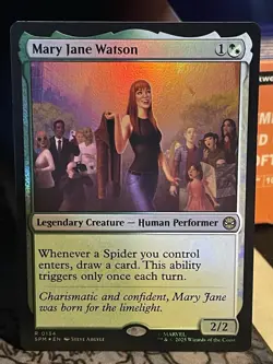 Mary Jane Watson #134 FOIL NM/M MTG Spiderman Magic Card - Image 1