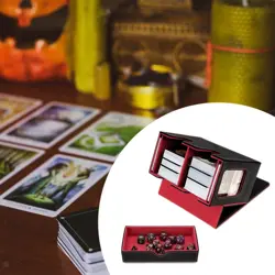 260+ Magnetic PU Leather Card Deck Card Storage Box With Dice Drawer Games Card - Image 2