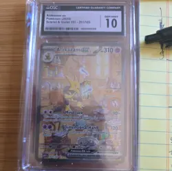 CGC 10 GEM MINT Alakazam ex 2023 Scarlet & Violet 151 201/165 SIR Pokemon Card - Image 2