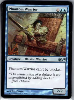 Phantom Warrior - 67 - Magic 2014 (M14) - Magic MTG - NM - B3G1 - Image 1