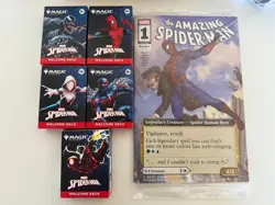 Magic The Gathering Mtg Spiderman Welcome Decks All 5 NM/NM+ English - Image 1