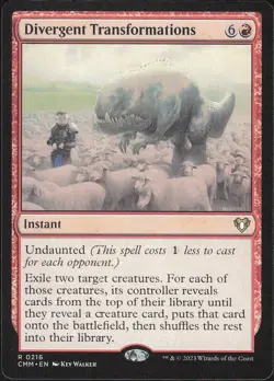 Divergent Transformations 2023 MTG #216 Masters/Rare Commander Masters - Image 1