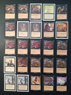 Lot of 50 Vintage Black MTG Magic the Gathering Foul Imp Soul Strings HP - Image 3