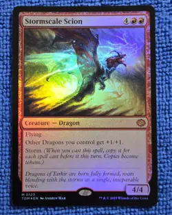 MTG 1x Stormscale Scion Tarkir: Dragonstorm Foil - Image 1