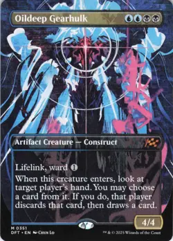 MTG Oildeep Gearhulk (Borderless) (351) | NM | Aetherdrift {DFT} - Image 1