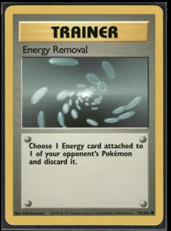 Pokemon Base Set #092/102 Energy Removal Common - Image 1