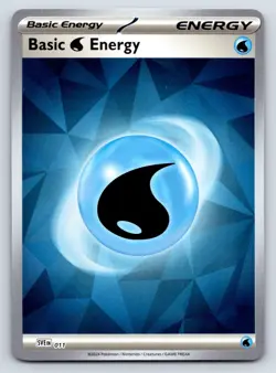 Basic Water Energy Holo Common Pokemon SV07: Stellar Crown 011 NM - Image 1